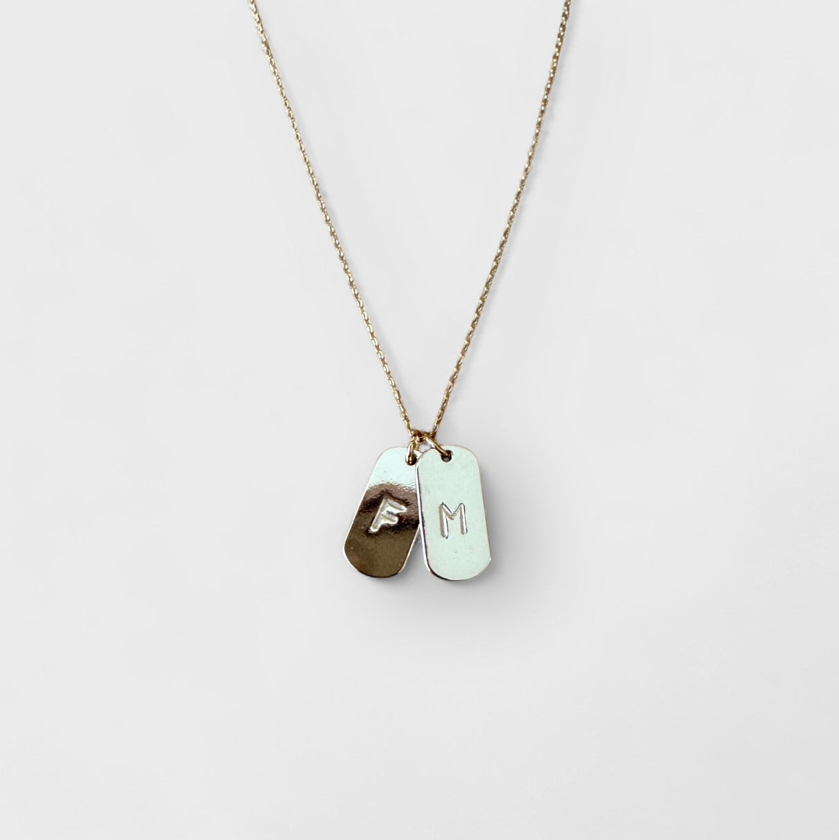 Dainty Initial Bar Necklace
