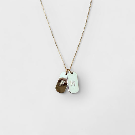 Dainty Initial Bar Necklace