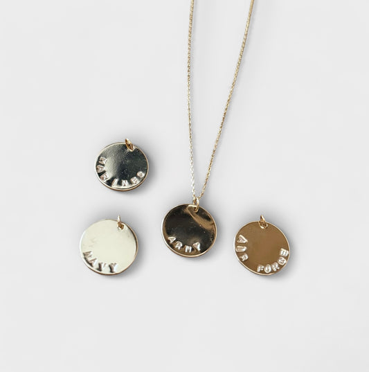 Stamped Military Necklace