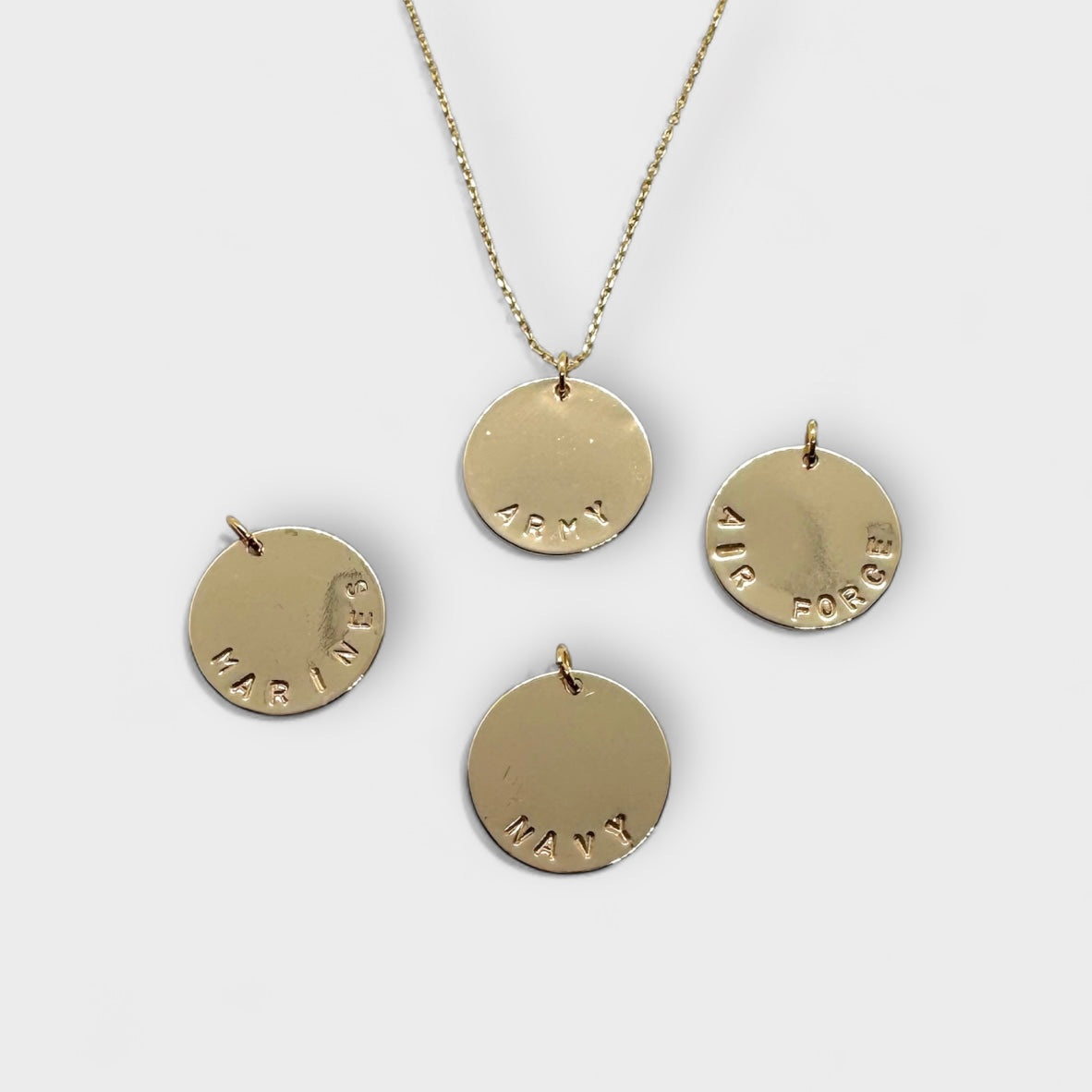 Stamped Military Necklace